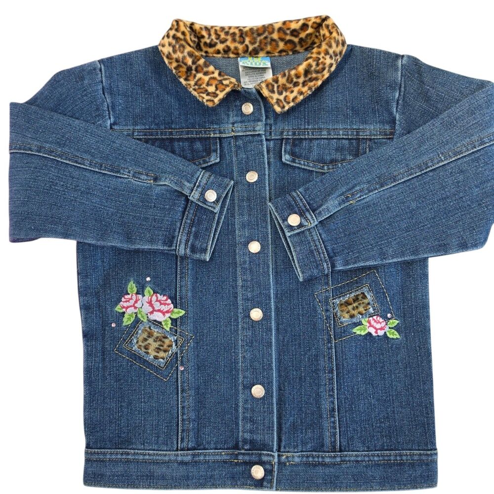 Lil Jellybean JB Kids Girls Denim Skirt Jacket Outfit Size 5 Boutique Deadstock - Picture 2 of 12